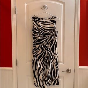 Calvin Klein zebra print dress